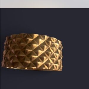 Gold Textured Bracelet